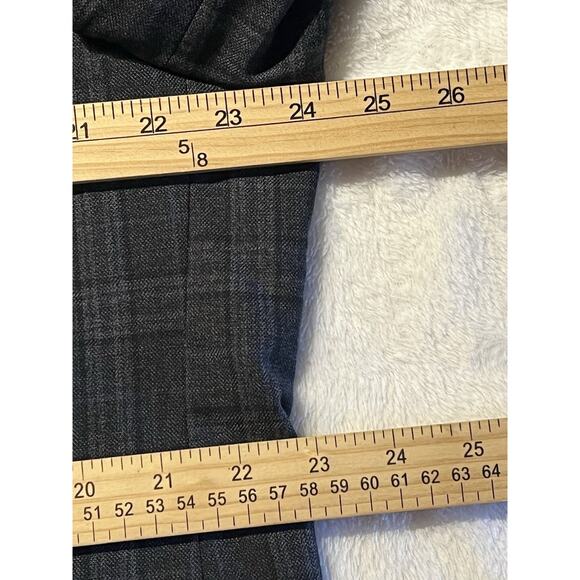 Calvin Klein Mens 48R Blue Gray Plaid Casual Blazer Sport Coat Jacket - Picture 13 of 16